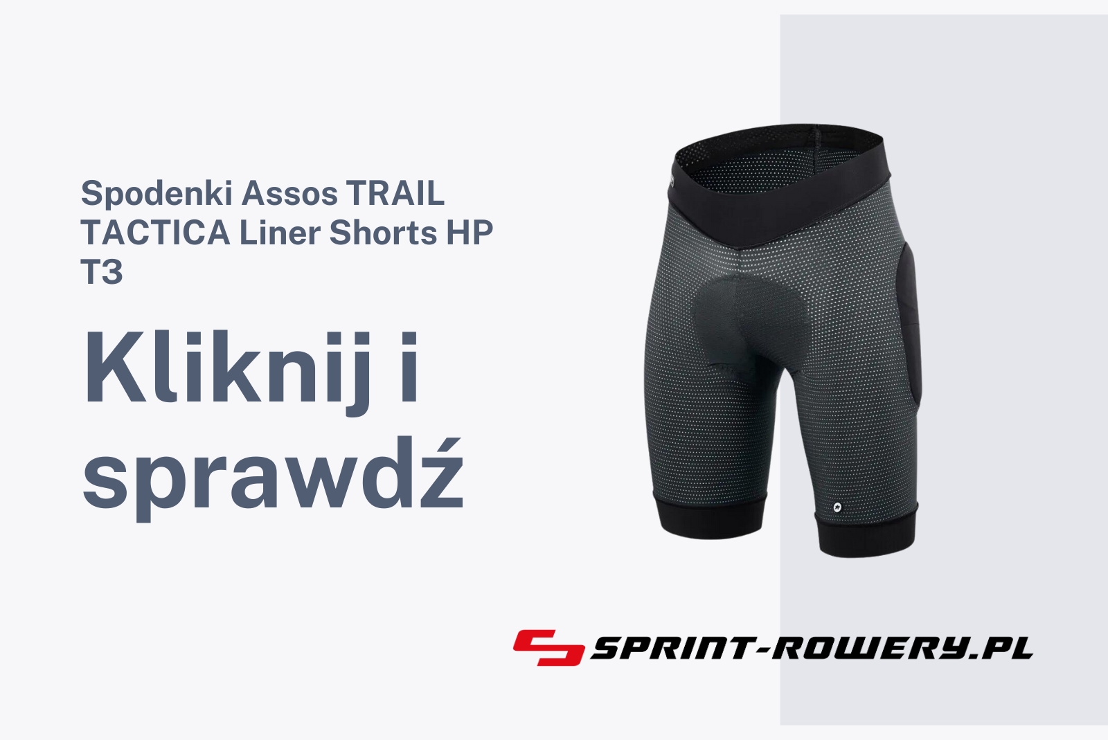 Spodenki Assos TRAIL TACTICA Liner Shorts HP T3