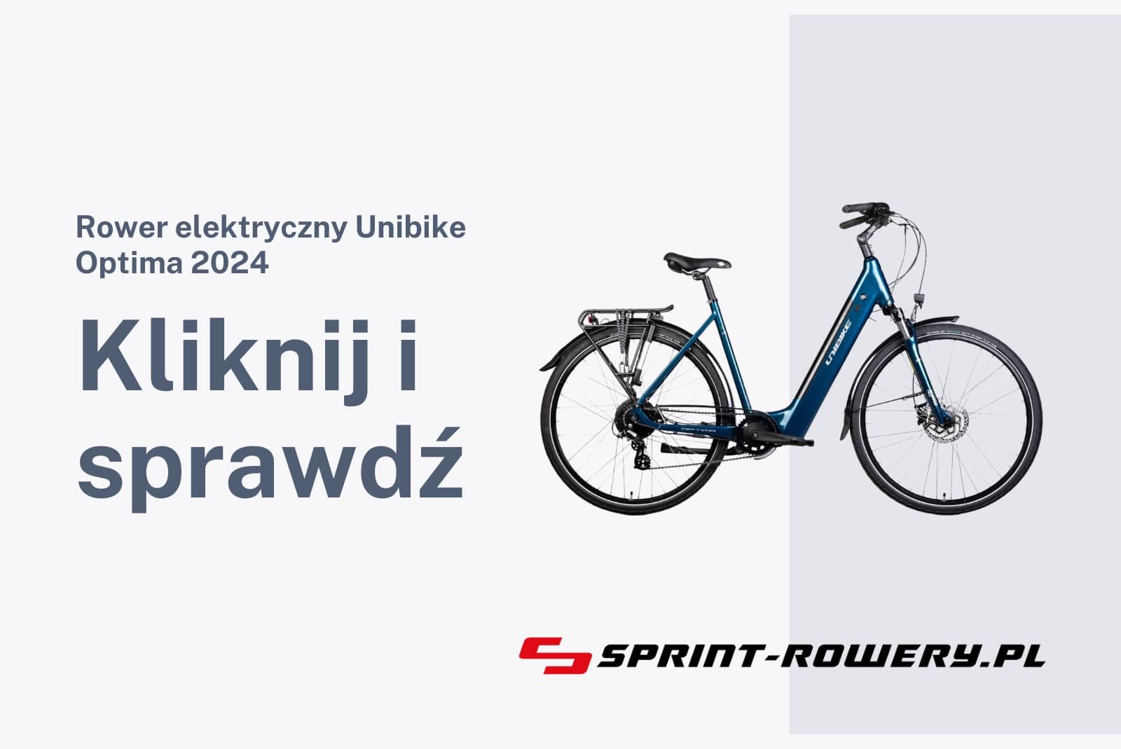 Rower elektryczny Unibike Optima 2024