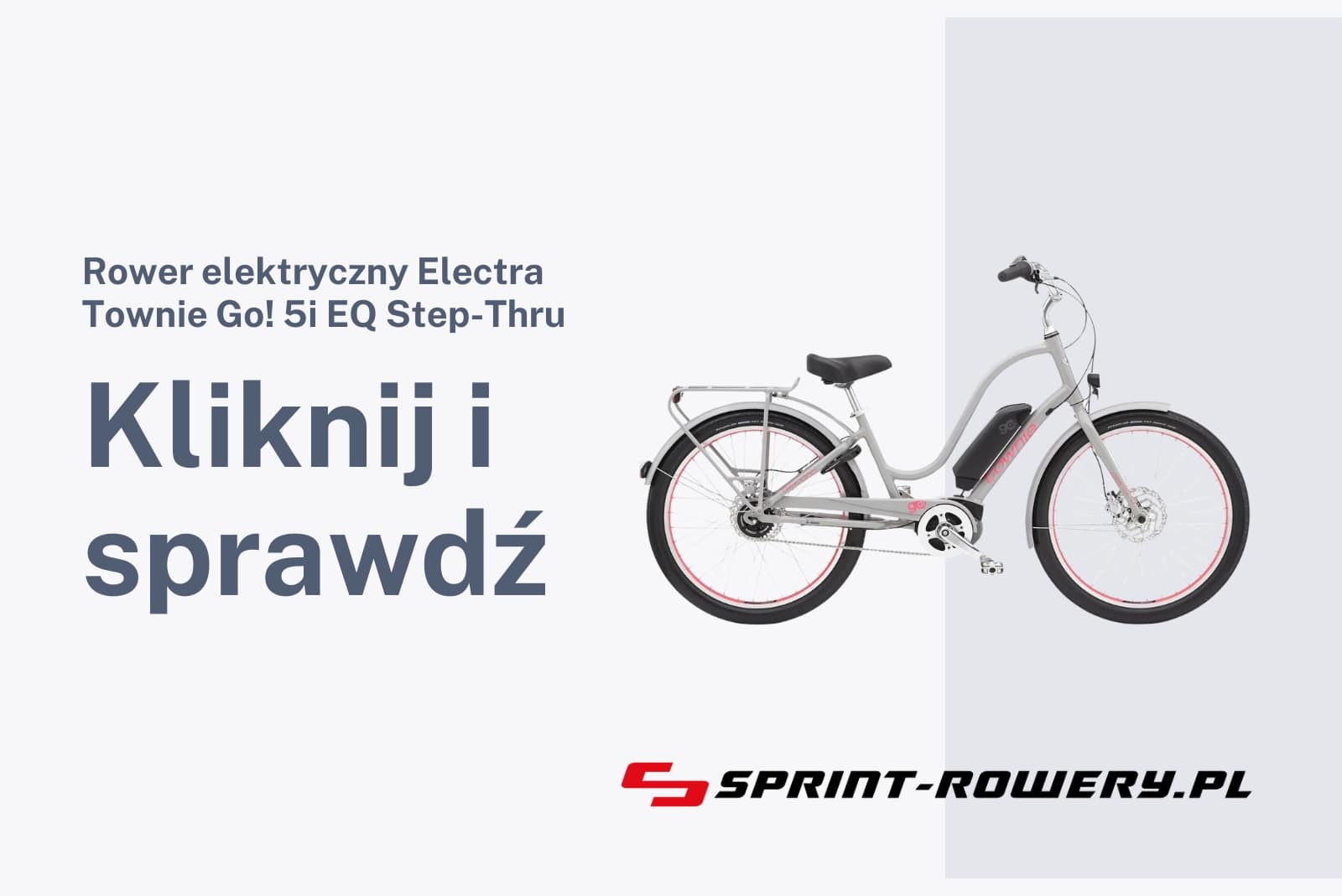Rower elektryczny Electra Townie Go! 5i EQ Step-Thru