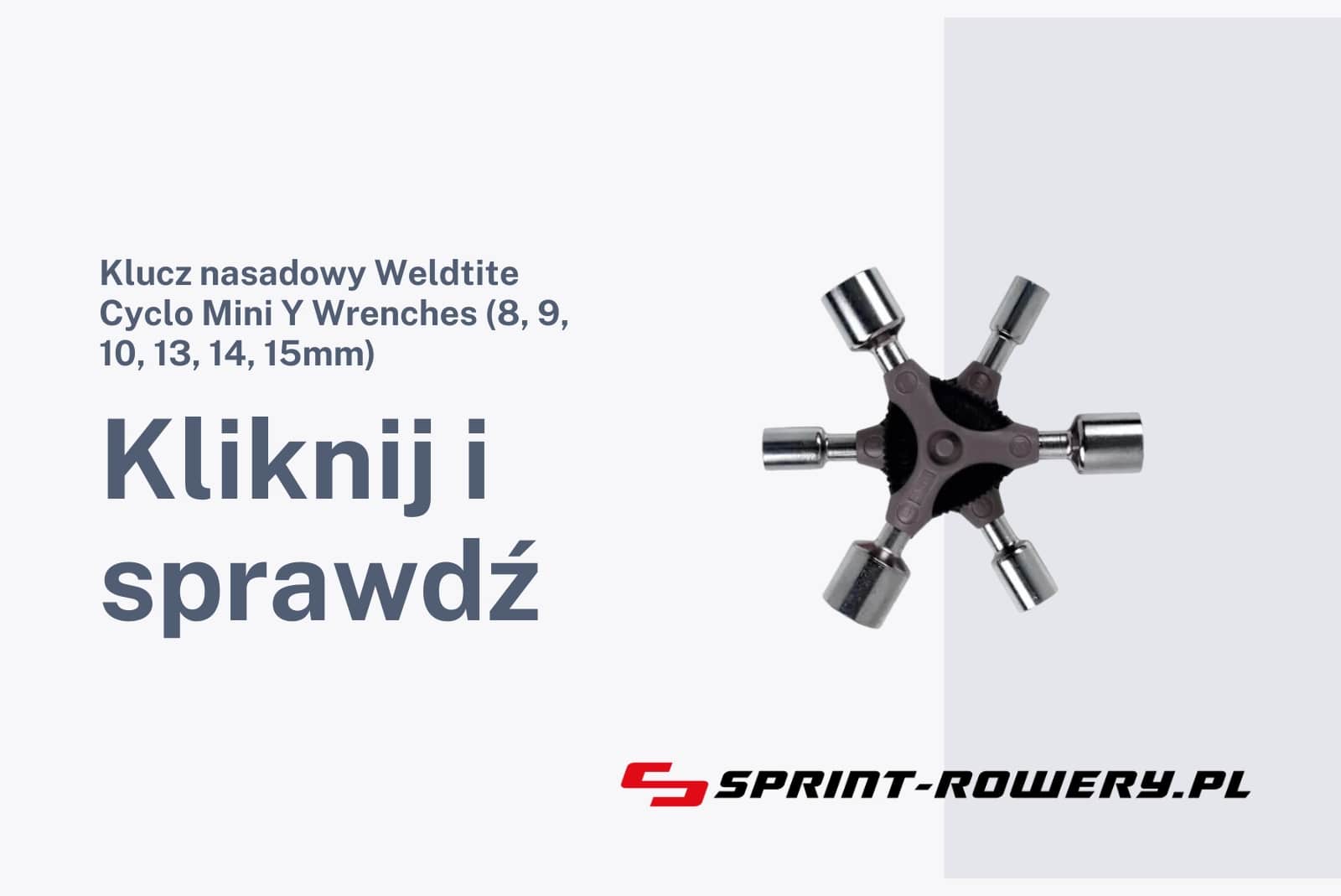 Klucz nasadowy Weldtite Cyclo Mini Y Wrenches