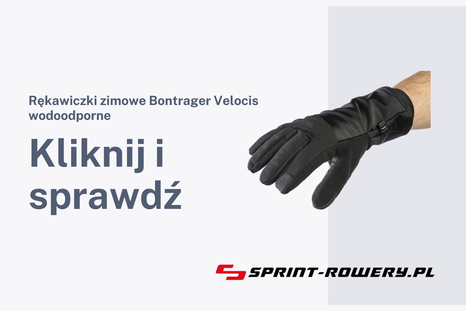 Rękawiczki zimowe Bontrager Velocis wodoodporne