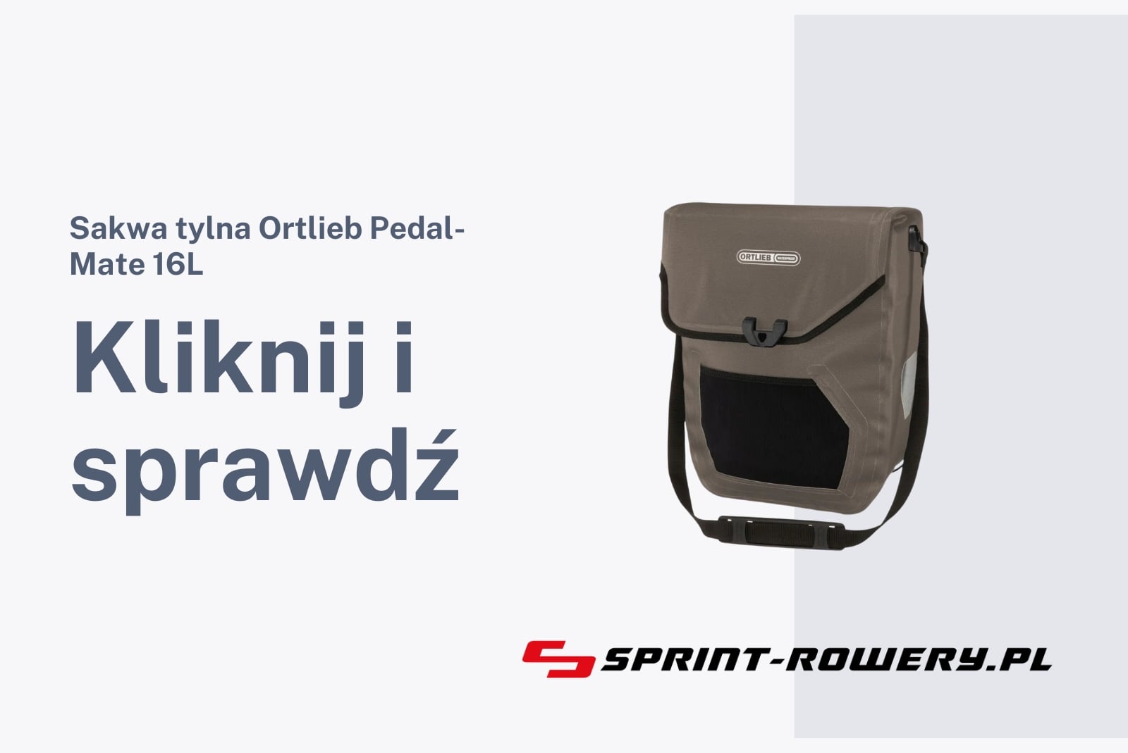 Sakwa tylna Ortlieb Pedal-Mate 16L