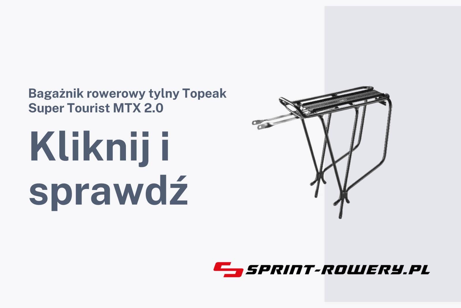 Bagażnik rowerowy tylny Topeak Super Tourist MTX 2.0