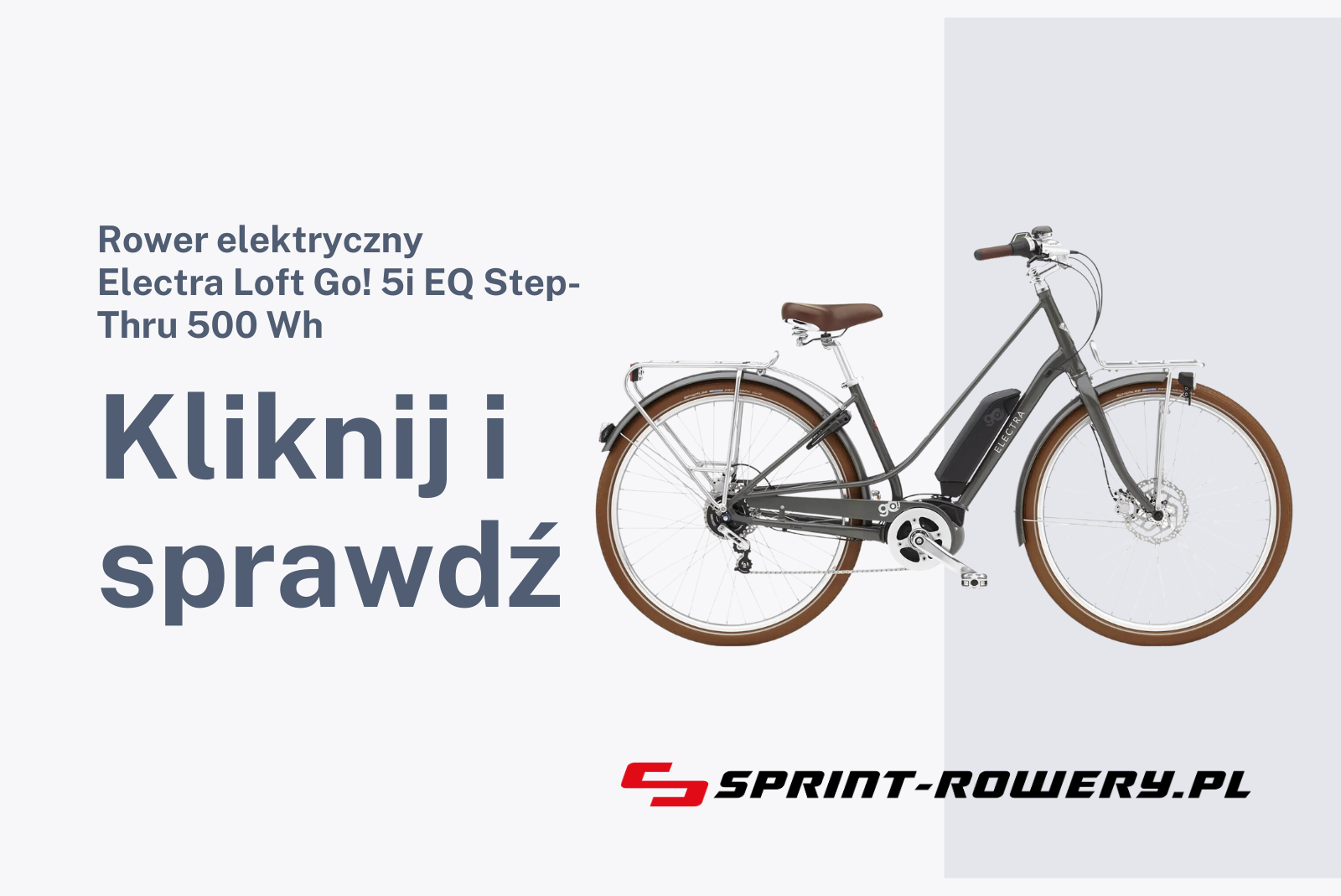 Rower elektryczny Electra Loft Go! 5i EQ Step-Thru 500 Wh 2023
