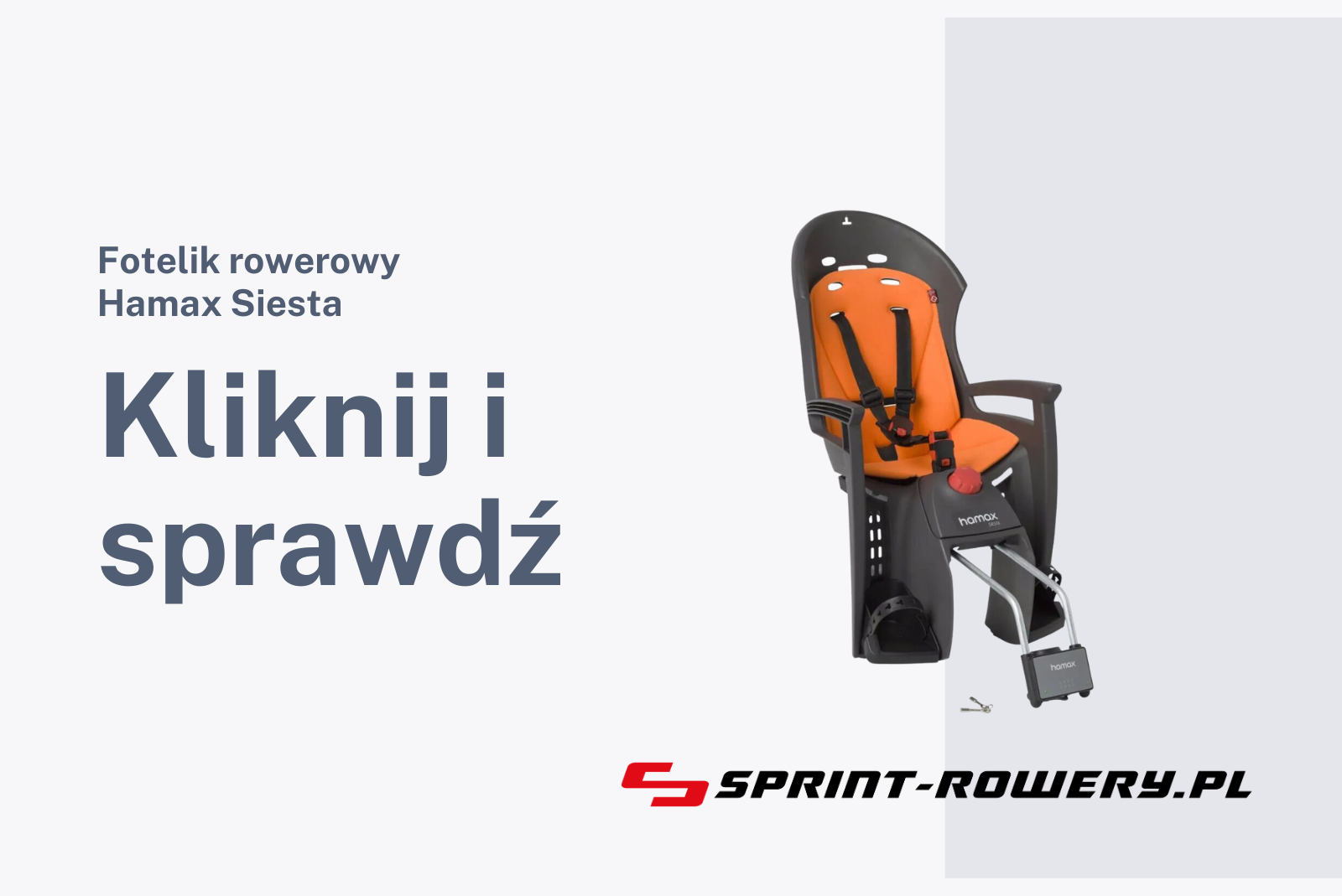 Fotelik rowerowy Hamax Siesta