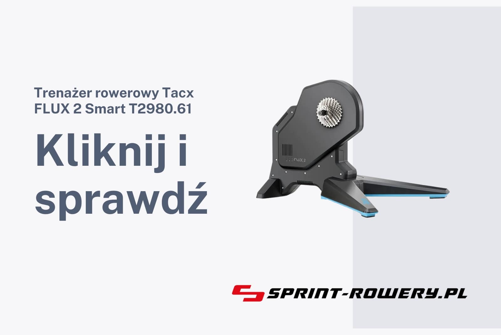 Trenażer rowerowy Tacx FLUX 2 Smart T2980.61