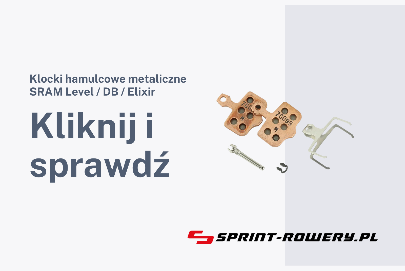 Klocki hamulcowe metaliczne SRAM Level / DB / Elixir