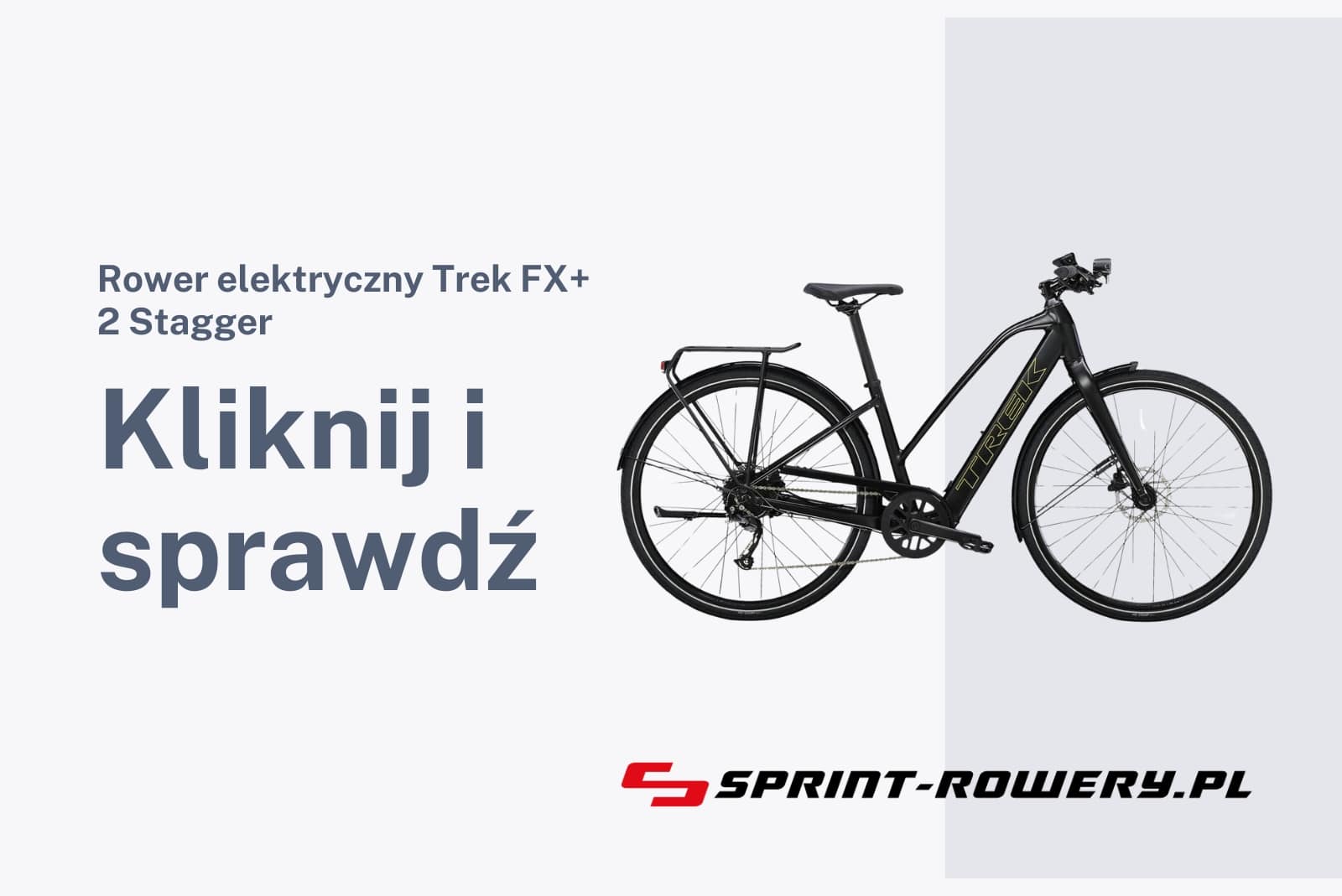 Rower elektryczny Trek FX+ 2 Stagger