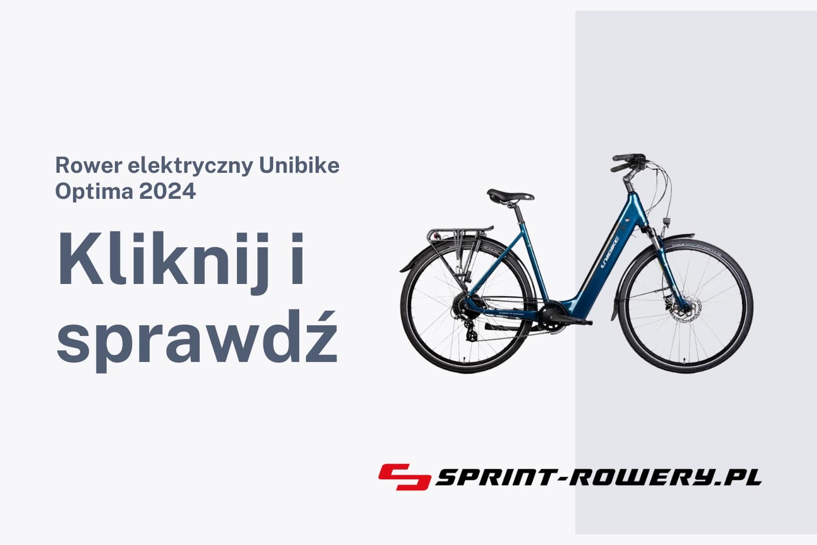 Rower elektryczny Unibike Optima 2024