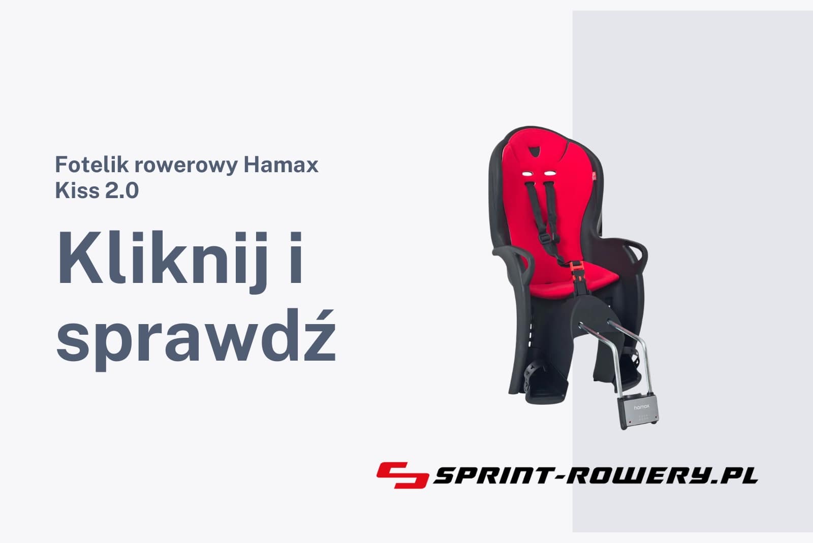 Fotelik rowerowy Hamax Kiss 2.0