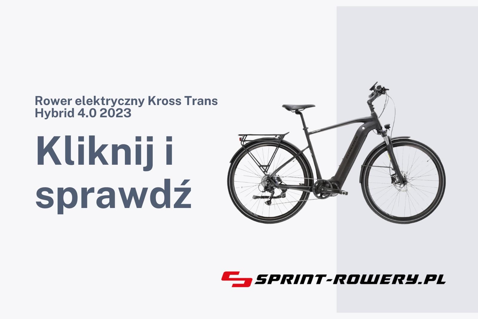 Rower elektryczny Kross Trans Hybrid 4.0 2023