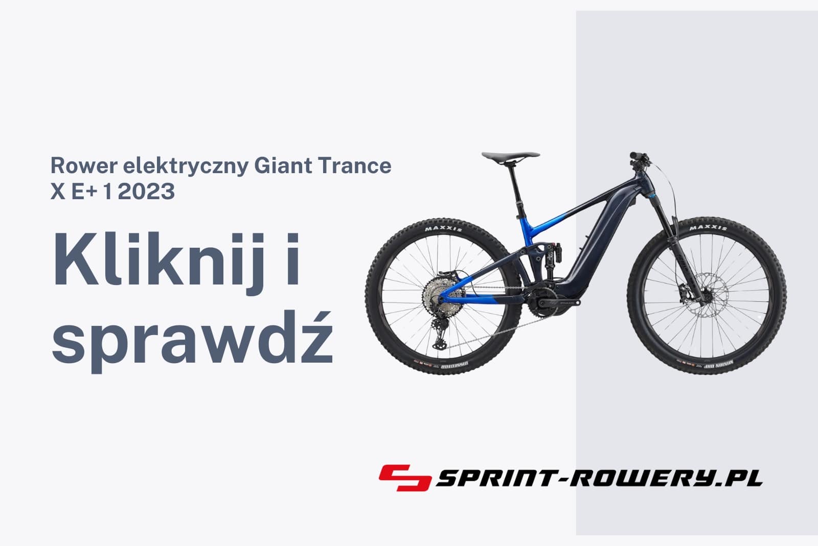 Rower elektryczny Giant Trance X E+ 1 2023