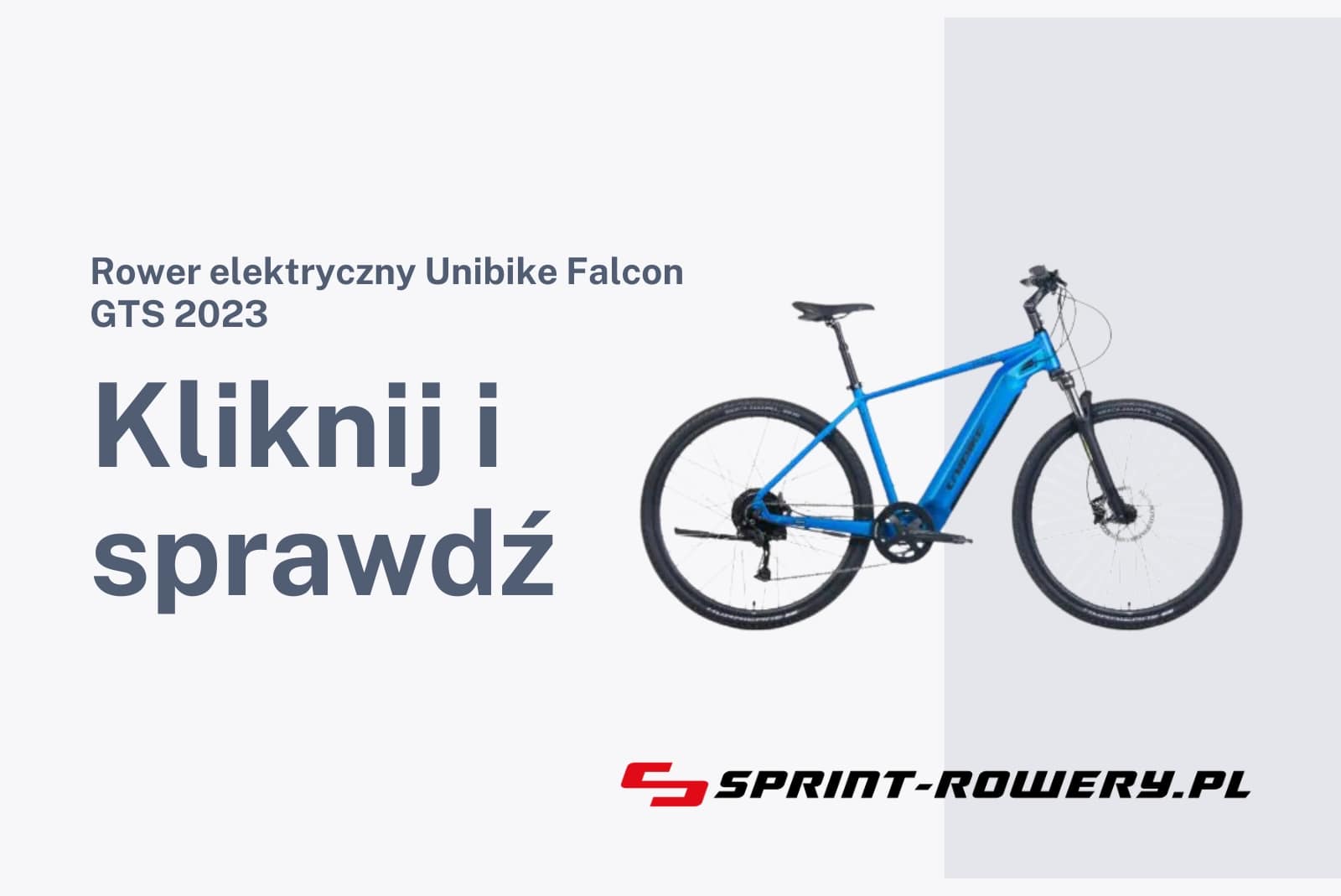 Rower elektryczny Unibike Falcon GTS 2023