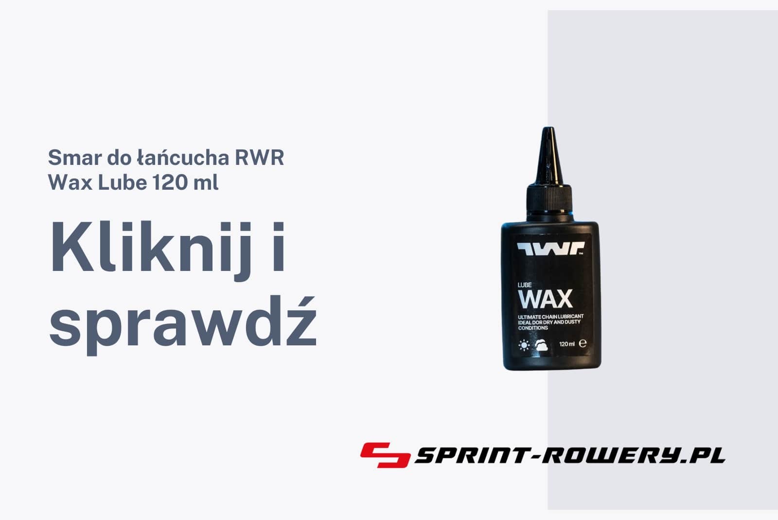 Smar do łańcucha RWR Wax Lube 120 ml