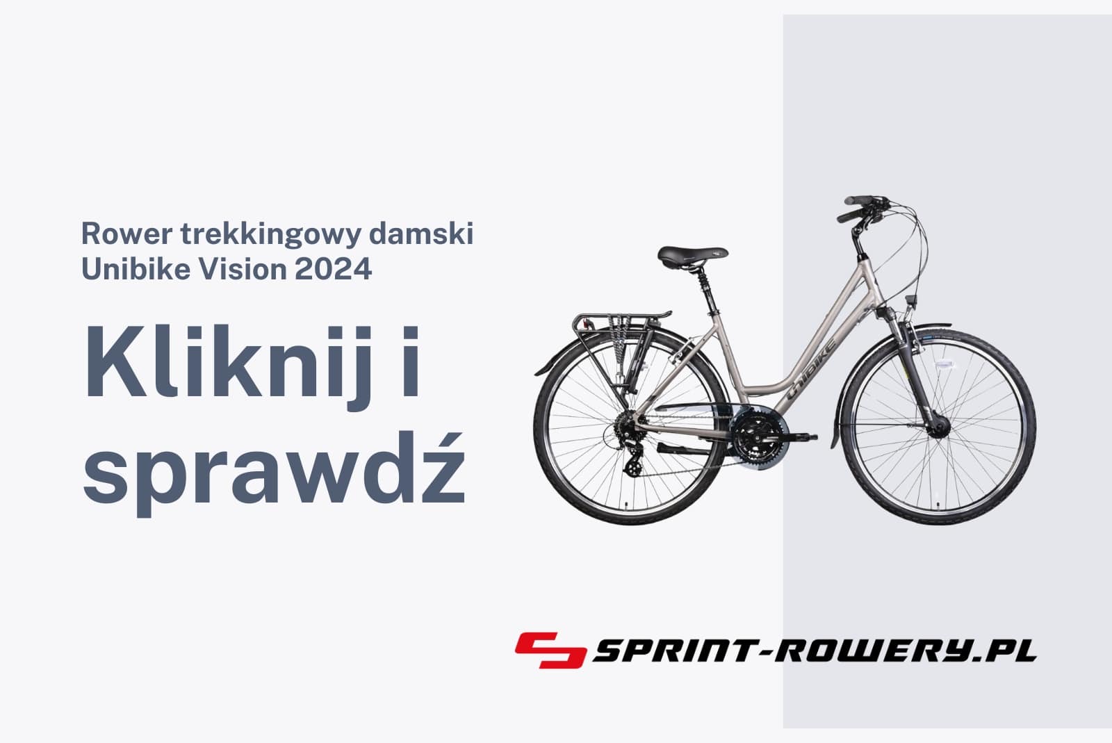 Rower trekkingowy damski Unibike Vision 2024