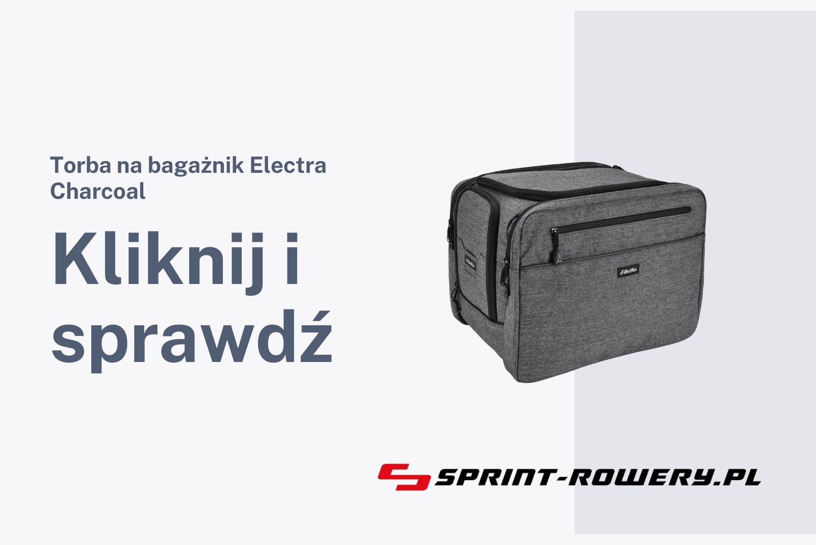 Torba na bagażnik Electra Charcoal