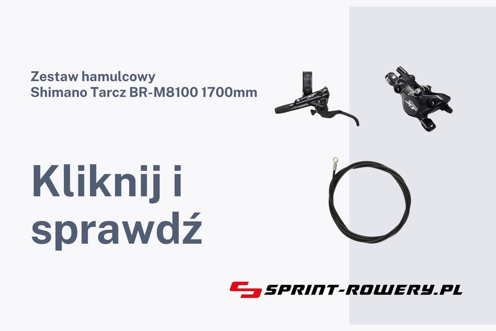Zestaw hamulcowy Shimano Tarcz BR-M8100 1700mm