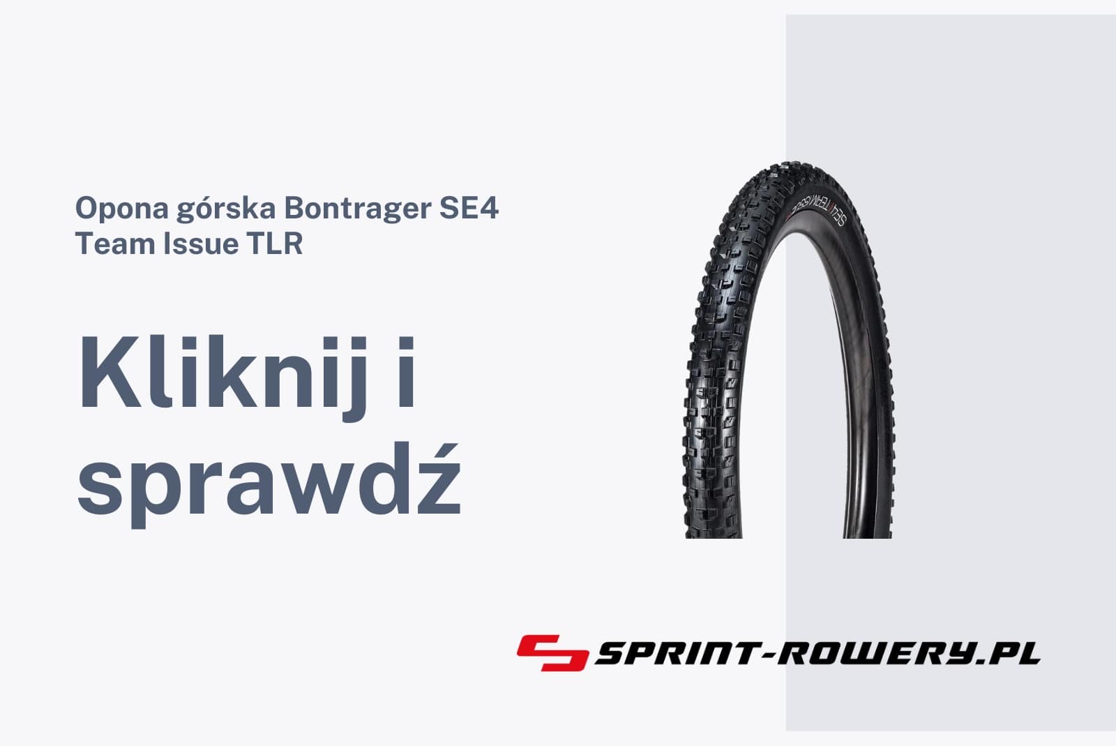 Opona górska Bontrager SE4 Team Issue TLR